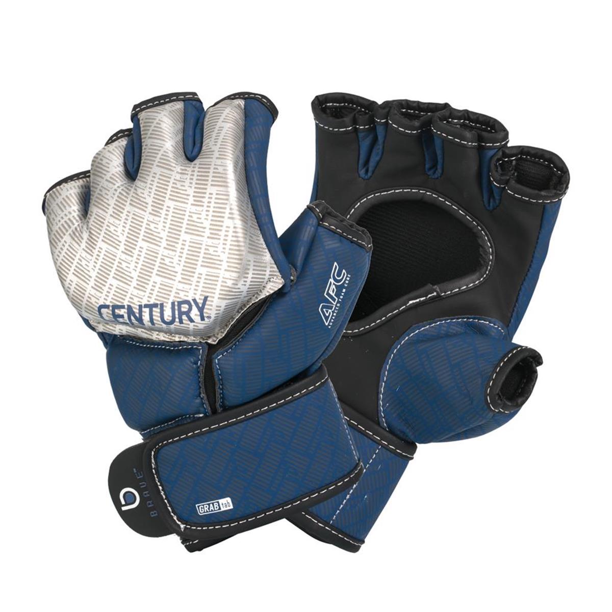 Picture of Century 1473235P-027252 Mens MMA Competition Glove&#44; Silver & Navy - Large & Extra Large