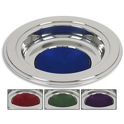 Picture of CBCS TC172BLU Silver Offering Plate, Blue