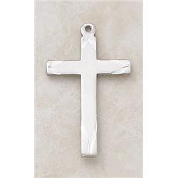 Picture of CB Catholic SS246-NC 1.5 in. Sterling Silver Cross with 24 in. Chain
