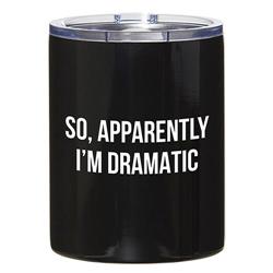 Picture of Santa Barbara Design Studio G5249 12 oz Stainless Steel Travel Tumbler  So Apparently Im Dramatic - BlackPack of 2