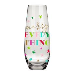 Picture of Christian Brands 10-04859-244 Flute Champgne Glass - Merry Everything StarsPack of 6