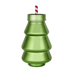 10-07020-004 Shaped Sipper - Christmas TreePack of 6