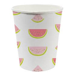 Picture of Christian Brands 10-04656-004 8 oz Paper Cups - Watermelon Pack of 12