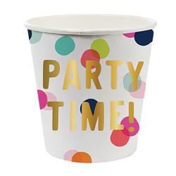 Picture of Christian Brands 10-04044-001 4 oz Paper Shot Cup - Party Time  Pack of 12