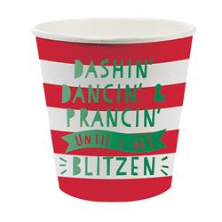 Picture of Christian Brands 10-04358-002 4 oz Paper Shot Cups - I Get Blitzen  Pack of 12