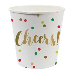 Picture of Christian Brands 10-04358-003 4 oz Paper Shot Cups - Confetti Cheers  Pack of 12