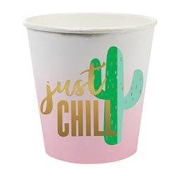 Picture of Christian Brands 10-04633-002 4 oz Paper Shot Cups - Just Chill  Pack of 12