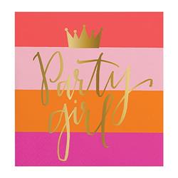 Picture of Christian Brands 10-05580-038 5 in. Party Girl Foil Beverage Napkins  Pack of 12