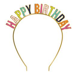Picture of Christian Brands 10-06447-008 Headband  Assorted Color - Happy BirthdayPack of 6