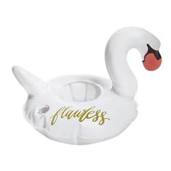 Picture of Christian Brands 10-06454-003 8 in. Swan Shaped Inflatable Drink Holder  White - Flawless - Pack of 6