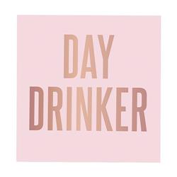Picture of Christian Brands 10-05580-151 5 x 5 in. Foil Beverage Napkins  Day Drinker - Pack of 12