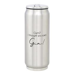Picture of Christian Brands F1410 12 oz Gym Said Gin Silver Tone Metal Travel Tumbler Can  Stainless Steel - LargePack of 2