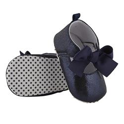 Picture of Christian Brands F4755 6-12 Months Stephan Baby Twinkle Toes Party Foot Finders Metallic ShoePack of 2