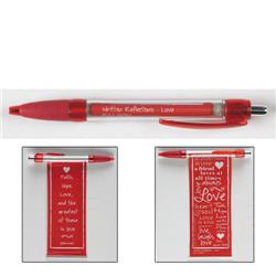 Picture of Christian Brands VS306 Love Banner Pen  Written ReflectionsPack of 12