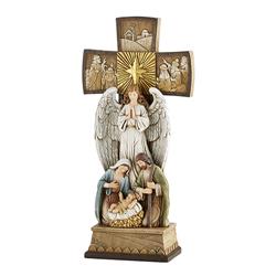 B3367 14 in. Avalon Gallery Cross Nativity