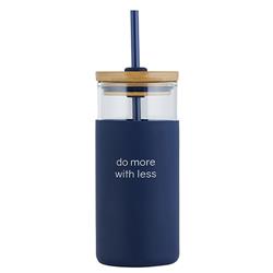 Picture of Christian Brands G2830 18 oz Glass Travel Tumbler with Straw &amp; LidPack of 2
