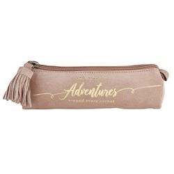 Picture of Christian Brands G2754 8 in. Rectangular Leather Pouch with Adventures Design - Pink &amp; GoldPack of 2