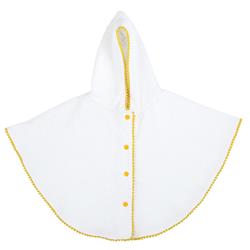 Picture of Christian Brands G2167 Beach Poncho  White with Pom - 6-18 MonthPack of 2