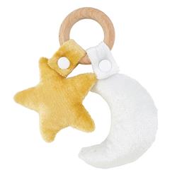 Picture of Christian Brands G2196 Teether Toy - Star &amp; Moon WoodPack of 2