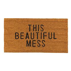 Picture of Christian Brands G2233 Face to Face Beautiful Mess Door MatPack of 2