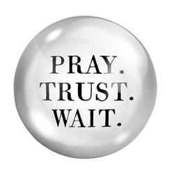 Picture of Christian Brands G0234 Face to Face Pray Trust Wait Paper WeightPack of 2