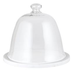 Picture of Christian Brands G2733 Dome Cake Plate  Marble &amp; GlassPack of 2