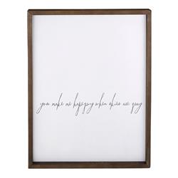 Picture of Christian Brands G2656 20 x 26 in. Face to Face Cadet Word Board Framed Art - Happier