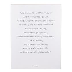 Picture of Christian Brands G2658 26 x 20 in. Face to Face Cadet Case Word Life Is Amazing Frameless Board