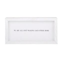 Picture of Christian Brands G2000 7 x 14 in. Face to Face Small Word We Are All Just Walking Each Other Home Framed Board