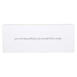 Picture of Christian Brands G3060 7 x 18 in. Face to Face Small Case Word You Are Beautifully & Wonderfully Made Frameless Board