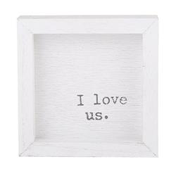 Picture of Christian Brands G3065 6 x 6 in. Face to Face Petite Word I Love Us Framed BoardPack of 2
