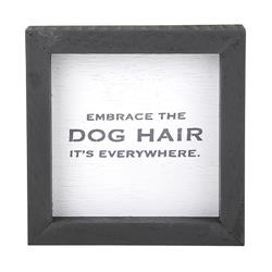 Picture of Christian Brands G2623 6 x 6 in. Face to Face Petite Word Embrace the Dog Hair Framed BoardPack of 2