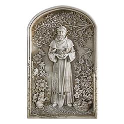 12 in. AG Saint Fiacre Garden Plaque