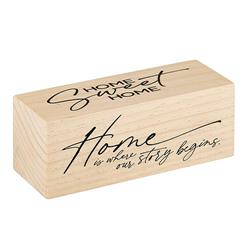 Picture of Christian Brands G4913 8 x 3 in. Shelf Just Be &amp; Message Sweet Home BlocksPack of 2
