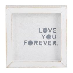 Picture of Christian Brands G5450 Face to Face Petite Word Board Wood Art - Love You ForeverPack of 2