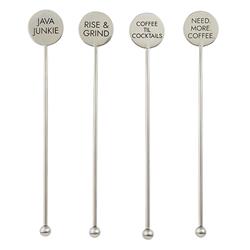 Picture of Christian Brands F3735 Coffee-Stainless Steel Stir Sticks - Pack of 2