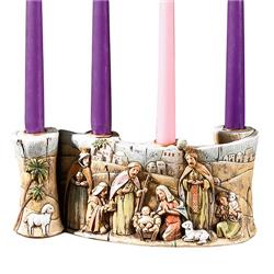 F4976 Nativity Scroll Candleholder