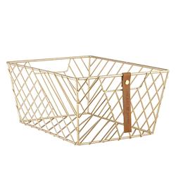 Picture of Christian Brands F4555 13 x 9 in. Rectangle Wire Metallic Basket  Gold &amp; BrownPack of 2
