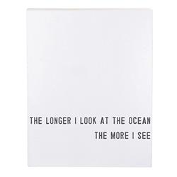 Picture of Creative Brands J2265 20 x 27 in. Face To Face Cadet Case Word Board - The Longer I Look At The Ocean Wall Art
