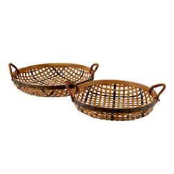 Picture of Creative Brands BMR190 13.75 x 2.36 in. Round Basket with Handles - Set of 2