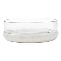 Picture of Creative Brands J2476 2.5 x 6 in. Marble & Glass Bowl&#44; White