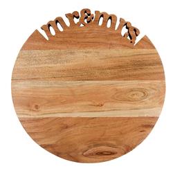 Picture of Creative Brands J2341 14 in. Dia. Face To Face Cutting Board - Mr & Mrs