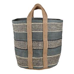 Picture of Creative Brands J2462 17 x 14.5 in. Jute Basket Bag&#44; Grey