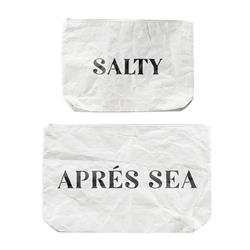 Picture of Creative Brands J2267 12.625 x 9.625 in. Face To Face Tyvek Bag - Apres Sea & Salty - Set of 2