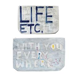 Picture of Creative Brands J2351 12.625 x 9.625 in. Pieces of Me Tyvek Bag - with You & Life&#44; Etc - Set of 2