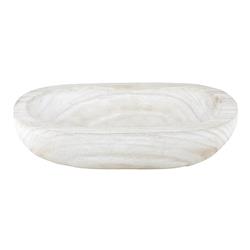 Picture of Creative Brands J2483 12.25 x 2.75 in. Paulownia Dough Wood Bowl&#44; White