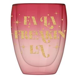Picture of Creative Brands 10-04859-484 Holiday Celebrations - Retro Holiday Double-Wall Stemless Glass - Freakin La