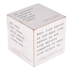 Picture of Creative Brands J6396 3 in. Heartfelt Home Square Table Top Book Block Quote Cubes - Authors