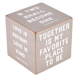 Picture of Creative Brands J6398 3 in. Heartfelt Home Square Table Top Book Block Quote Cubes - Inspirational Love