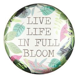 Picture of Creative Brands J6060 3 in. Dia. Plant Lady Glass Dome Paperweight - Full Bloom